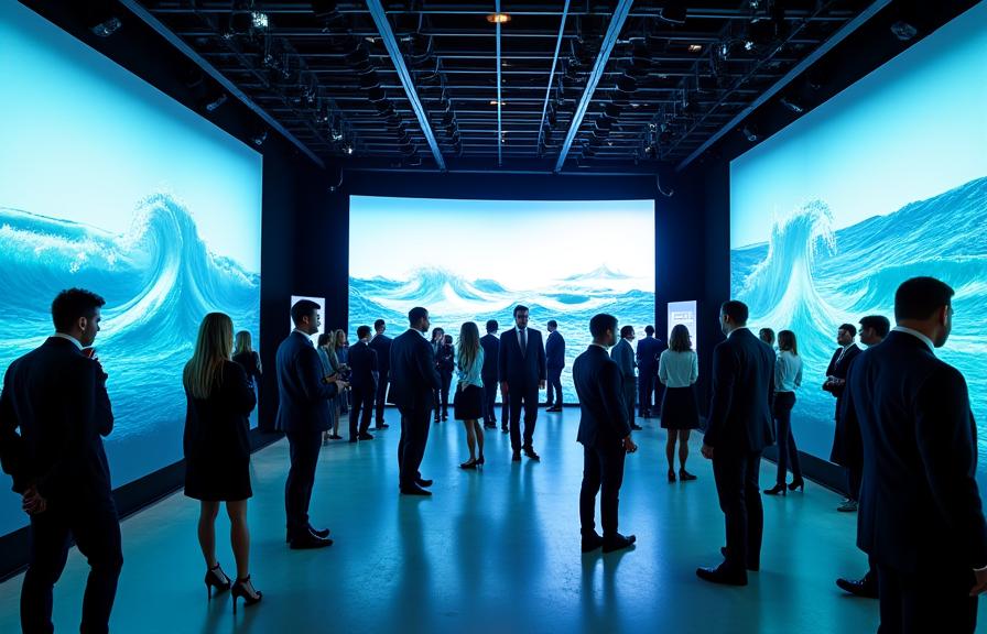 Corporate event with marine theme