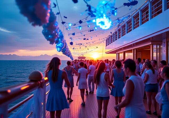Cruise party with marine theme